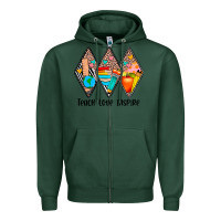 Sports Green teach love inspire Zipper Hoodie - JahusDesignShop