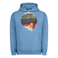Pigment Pebble Blue retro merry christmas Urban Hoodie - Bettercallsaul