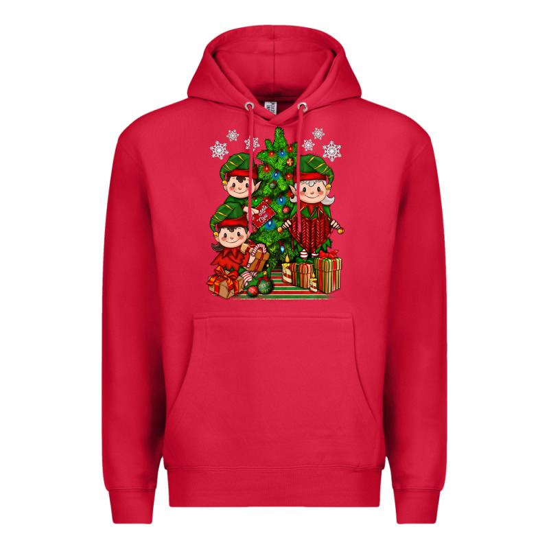 Mimi Elf, Mama Elf, Child Elf Christmas Premium Hoodie by BundleAndBundleShop | Teevron