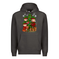 Smoke Mimi Elf, Mama Elf, Child Elf Christmas Premium Hoodie - BundleAndBundleShop