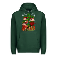 Sports Green Mimi Elf, Mama Elf, Child Elf Christmas Premium Hoodie - BundleAndBundleShop