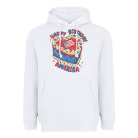 White happy birthday america Heavyweight Hoodie - MaliasSmallBusiness