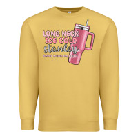 Antique Gold long neck ice cold stanley never broke my heart Premium Sweatshirt - MaliasSmallBusiness