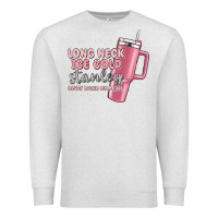 Oatmeal Heather long neck ice cold stanley never broke my heart Premium Sweatshirt - MaliasSmallBusiness