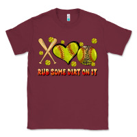 Burgundy rub some dirt on it softball Classic Tee - JahusDesignShop
