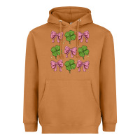 Meerkat coquette bow clover st. patrick's day Heavyweight Hoodie - MaliasSmallBusiness