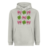 Moon Dust coquette bow clover st. patrick's day Heavyweight Hoodie - MaliasSmallBusiness