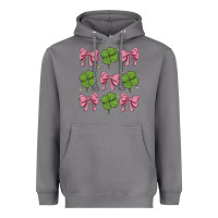 Storm coquette bow clover st. patrick's day Heavyweight Hoodie - MaliasSmallBusiness