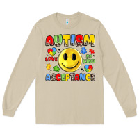Mushroom autism acceptance Long Sleeve Tee - JahusDesignShop