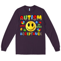 Plum autism acceptance Long Sleeve Tee - JahusDesignShop