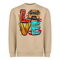 Mushroom love school bus Heavyweight Sweatshirt - texasbilliewilder