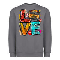 Storm love school bus Heavyweight Sweatshirt - texasbilliewilder