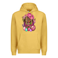 Antique Gold Cowboy Rabbit Easter Premium Hoodie - BundleAndBundleShop