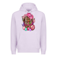 Lilac Cowboy Rabbit Easter Premium Hoodie - BundleAndBundleShop