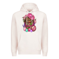 Pale Pink Cowboy Rabbit Easter Premium Hoodie - BundleAndBundleShop