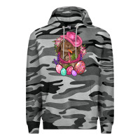Slate Camo Cowboy Rabbit Easter Premium Hoodie - BundleAndBundleShop