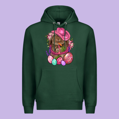 Cowboy Rabbit Easter Premium Hoodie Designed By Bundleandbundleshop