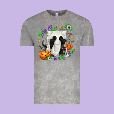 My Cat Is My Boo Vintage Tee Designed By Texasbilliewilder