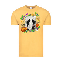 Vintage Mustard My Cat Is My Boo Vintage Tee - texasbilliewilder