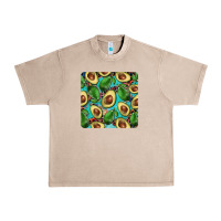 French Oak avacado with turquoise and leopard background mug coaster Urban Heavy Tee - BarkalooDesign