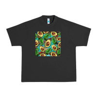 Pigment Black avacado with turquoise and leopard background mug coaster Urban Heavy Tee - BarkalooDesign