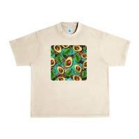 Sandshell avacado with turquoise and leopard background mug coaster Urban Heavy Tee - BarkalooDesign