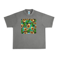 Tornado avacado with turquoise and leopard background mug coaster Urban Heavy Tee - BarkalooDesign