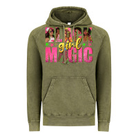 Vintage Olive black girl magic with afro black women Vintage Hoodie - texasbilliewilder