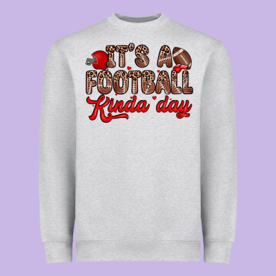 It S A Football Kinda Day Heavyweight Sweatshirt Designed By Zillion Design Studio
