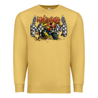 Antique Gold motocross mom Premium Sweatshirt - MaliasSmallBusiness