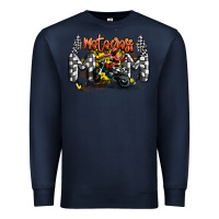 Navy motocross mom Premium Sweatshirt - MaliasSmallBusiness