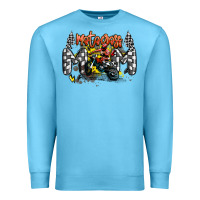 Ocean Blue motocross mom Premium Sweatshirt - MaliasSmallBusiness