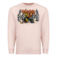 Pale Pink motocross mom Premium Sweatshirt - MaliasSmallBusiness