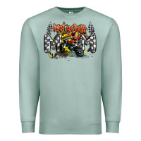 Seafoam motocross mom Premium Sweatshirt - MaliasSmallBusiness