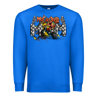 True Royal motocross mom Premium Sweatshirt - MaliasSmallBusiness