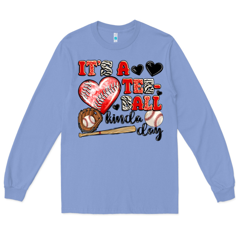 It's A Tee Ball Kinda Day Long Sleeve Tee by JahusDesignShop | Teevron