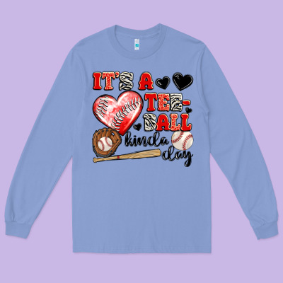 It's A Tee Ball Kinda Day Long Sleeve Tee Designed By Jahusdesignshop