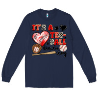Navy it's a tee ball kinda day Long Sleeve Tee - JahusDesignShop