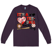 Plum it's a tee ball kinda day Long Sleeve Tee - JahusDesignShop