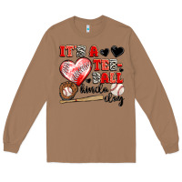 Toasted Coconut it's a tee ball kinda day Long Sleeve Tee - JahusDesignShop