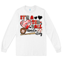 White it's a tee ball kinda day Long Sleeve Tee - JahusDesignShop