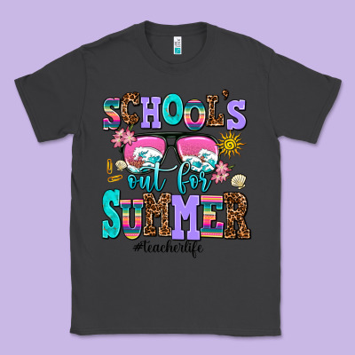 School's Out For Summer Teacherlife Classic Tee Designed By Adodesignshop