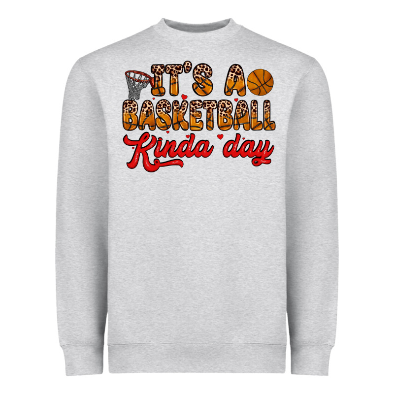It S A Basketball Kinda Day Heavyweight Sweatshirt by Zillion Design Studio | Teevron