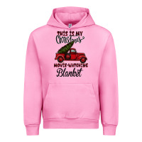 Fuchsia Pink This is My Christmas Movie Watching Blanket Urban Hoodie - Bettercallsaul