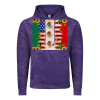 Cloud Purple American flag mexico flag sunflower cactus Vintage Hoodie - JahusDesignShop