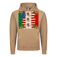 Vintage Coffee American flag mexico flag sunflower cactus Vintage Hoodie - JahusDesignShop
