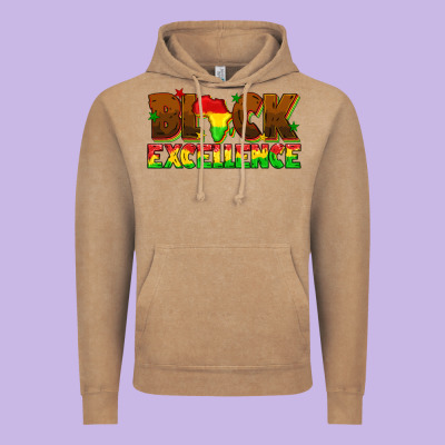 Vintage Hoodie black excellence juneteenth