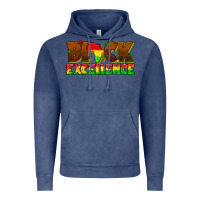 Vintage Denim black excellence juneteenth Vintage Hoodie - texasbilliewilder