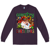 Plum Country Christmas Long Sleeve Tee - BundleAndBundleShop
