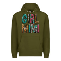 Army Green Girl Mimi Premium Hoodie - BundleAndBundleShop